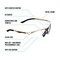 Girls With Guns Afire Protective Shooting Safety Glasses, Clear Lenses, ANSI Z87+ & CE Rated, Gold 2370 - alternate 9